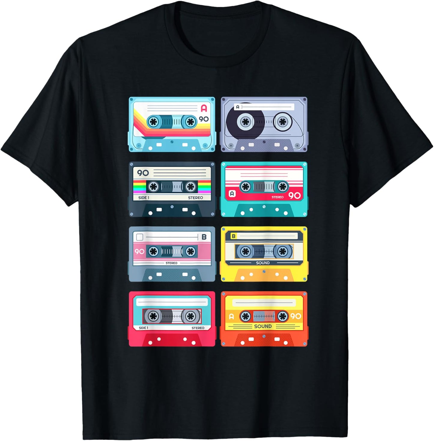 80s 90s Vintage Graphic Novelty & Cool Designs T-Shirt - T-Shirt | Black