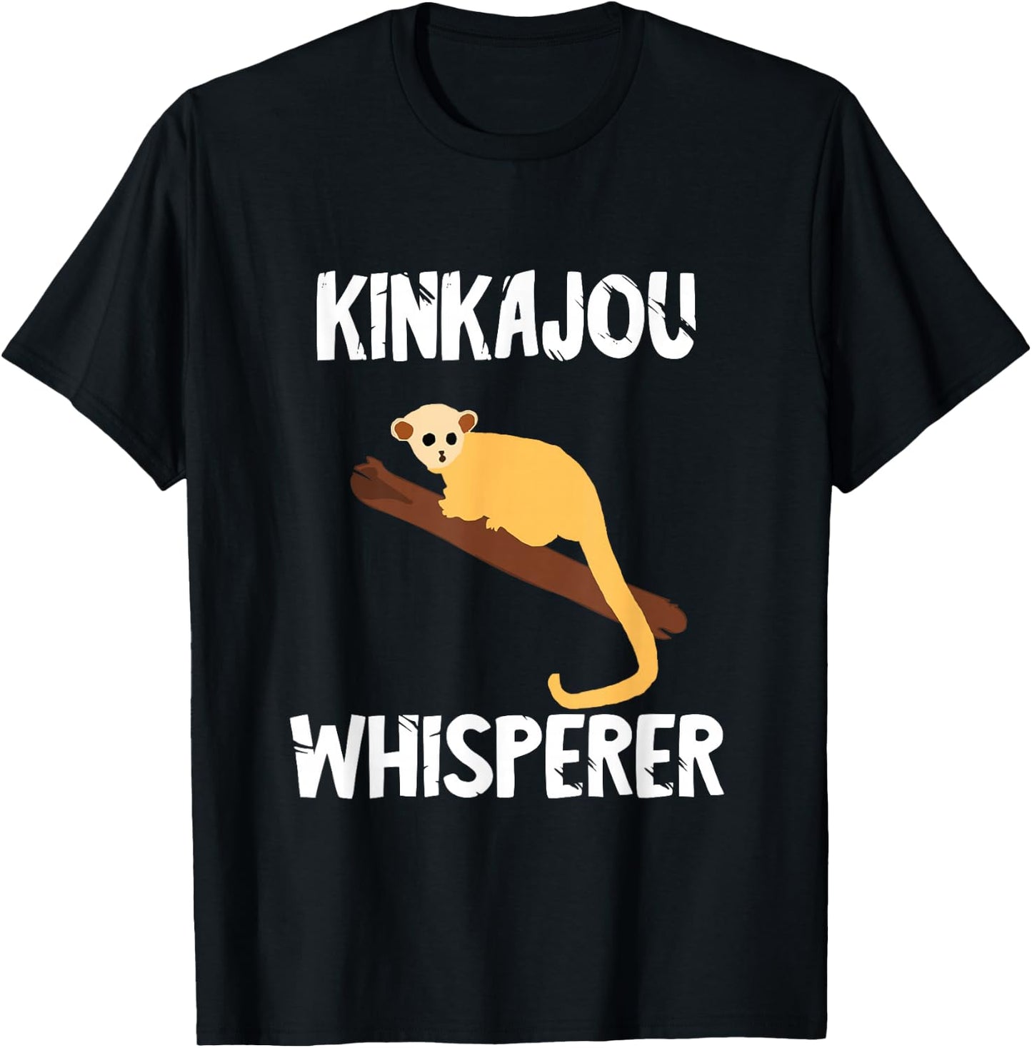 Kinkajou Whisperer Night Walkers Funny Carnivores Animals T-Shirt - T-Shirt | Black