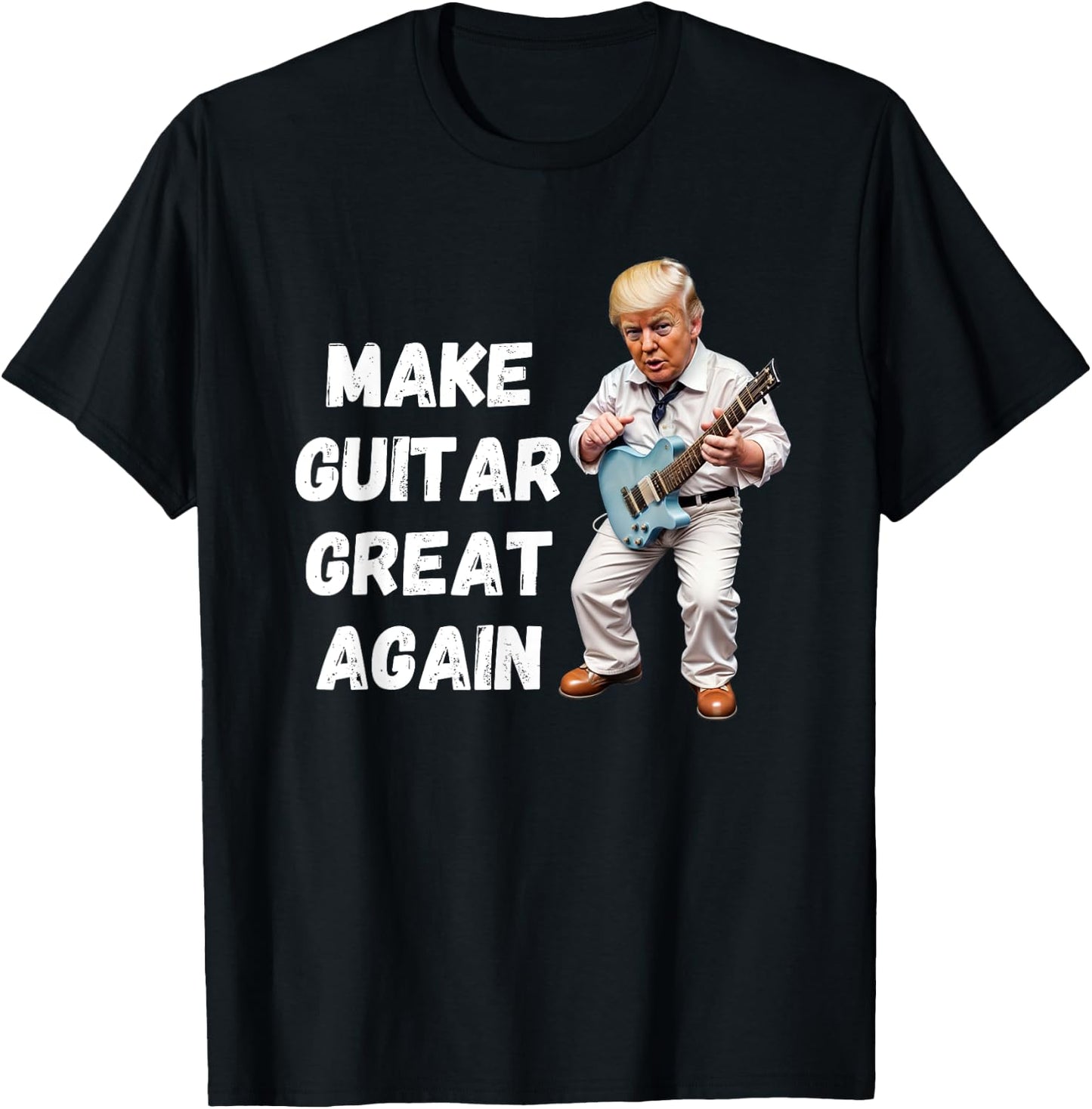 Trump Make Guitar Great Again T-Shirt - T-Shirt | Black