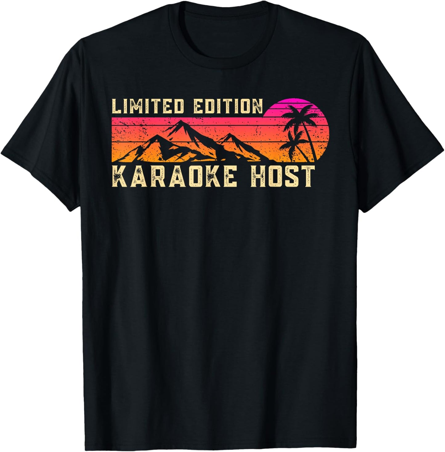 Karaoke Host Job Birthday Worker Professional T-Shirt - T-Shirt | Black