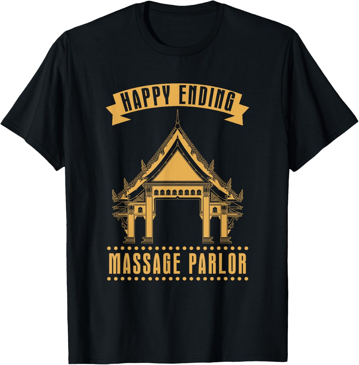 Funny Happy Ending Ladyboy Travel Gift Thailand T-Shirt - T-Shirt | Black