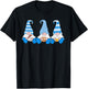 3 Octoberfest Gnomes Bavarian Flag German Gnomes T-Shirt - T-Shirt | Black