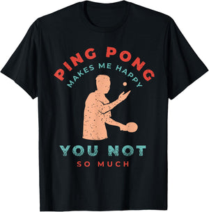 Ping Pong Shirts and Table Tennis Gifts for Ping Pongs T-Shirt - T-Shirt | Black
