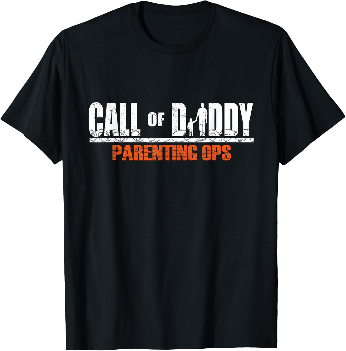Call of Daddy Parenting Ops Father's Day T-Shirt - T-Shirt | Black