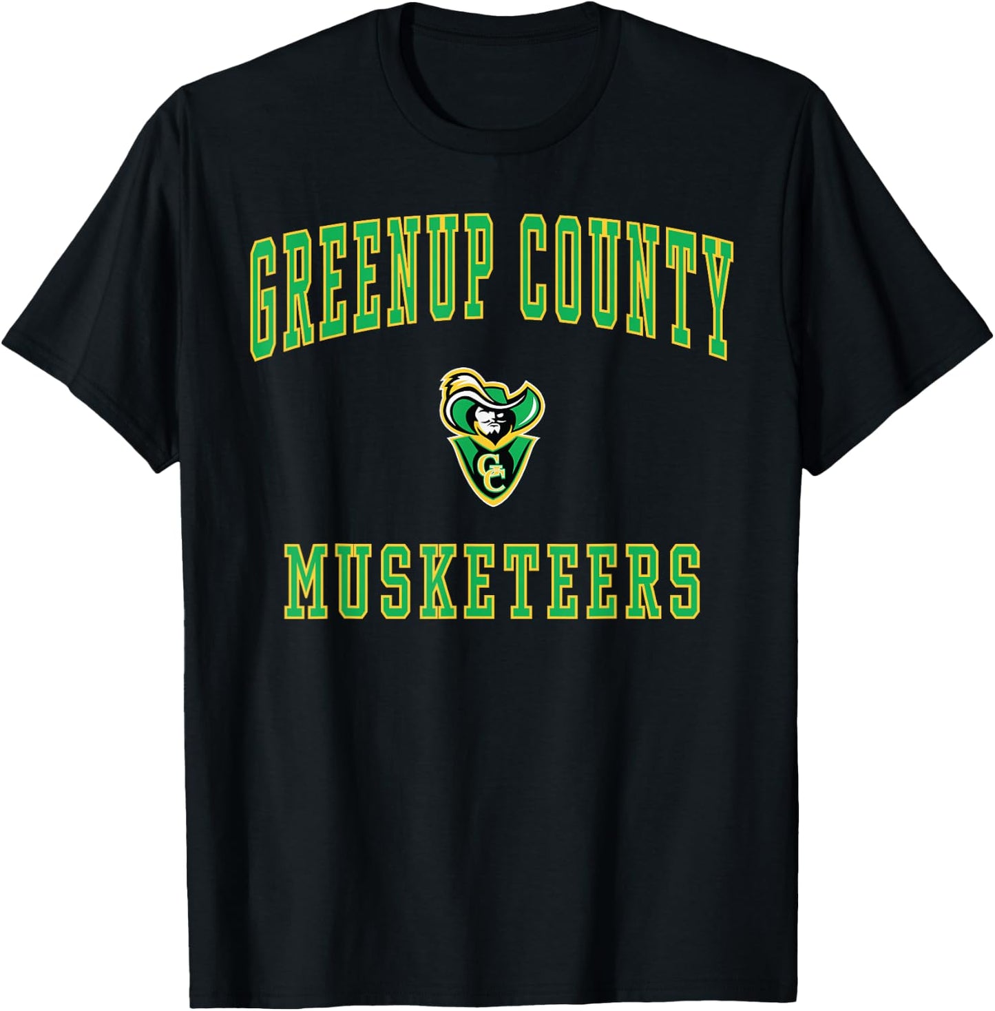 Greenup County High School Musketeers T-Shirt - T-Shirt | Black