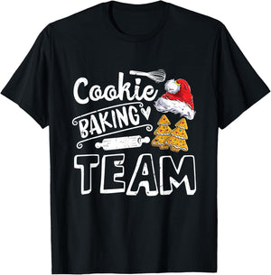 Cookie Baking Team Christmas Squad Xmas Crew m Gingerbread T-Shirt - T-Shirt | Black
