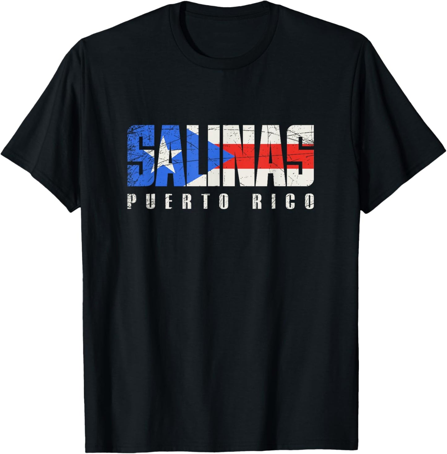 Puerto Rican flag Salinas Puerto Rico T-Shirt - T-Shirt | Black