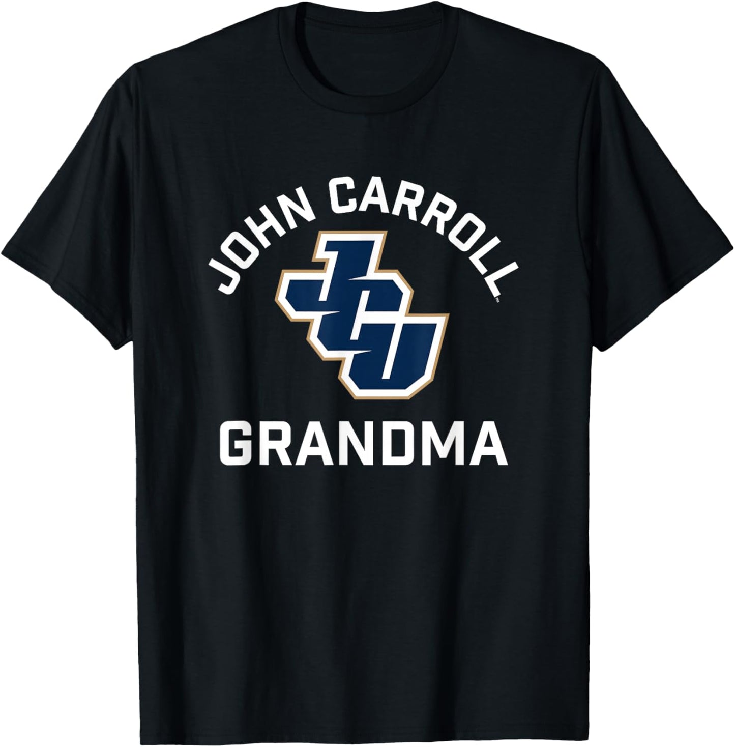 John Carroll University Blue Streaks Arched Grandma T-Shirt - T-Shirt | Black