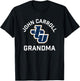John Carroll University Blue Streaks Arched Grandma T-Shirt - T-Shirt | Black