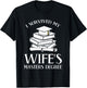 I Survived My Wife's Masters Degree Graduation Book Lovers T-Shirt - T-Shirt | Black