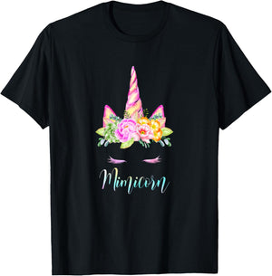Funny Mimicorn Unicorn Costume Women Mom Mother's Day T-Shirt - T-Shirt | Black