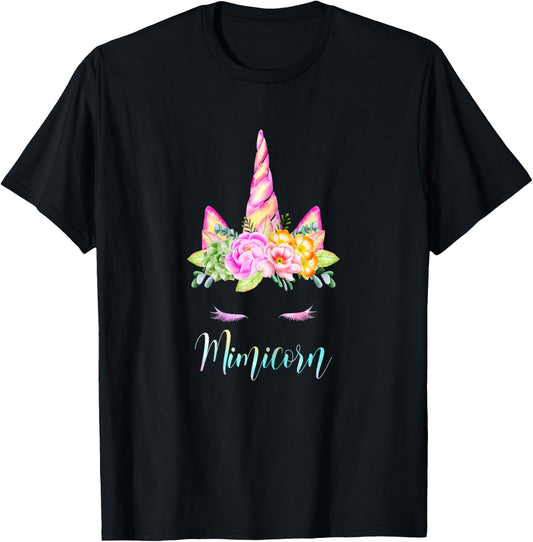 Funny Mimicorn Unicorn Costume Women Mom Mother's Day T-Shirt - T-Shirt | Black