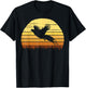 Pheasant Hunting Retro Hunter Flying Bird Shooting Gift T-Shirt - T-Shirt | Black