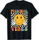First Day of Preschool Vibes Back To School Teacher Boy Girl T-Shirt - T-Shirt | Black
