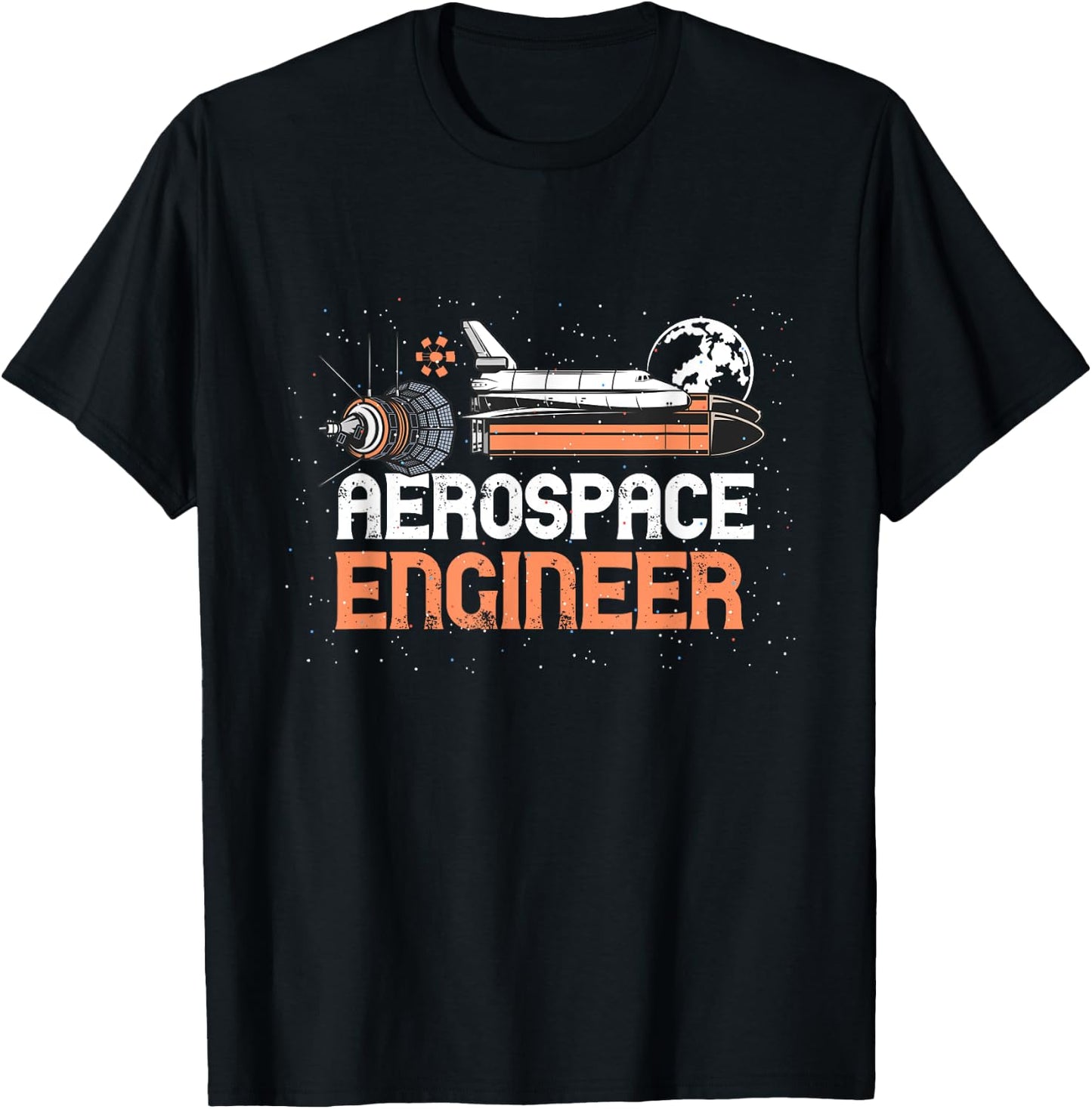 Aerospace Engineer Aeronautical Engineer Space Man T-Shirt - T-Shirt | Black