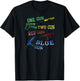 One-Gun-Two-Gun-Red-Gun-Blue-Gun T-Shirt - T-Shirt | Black