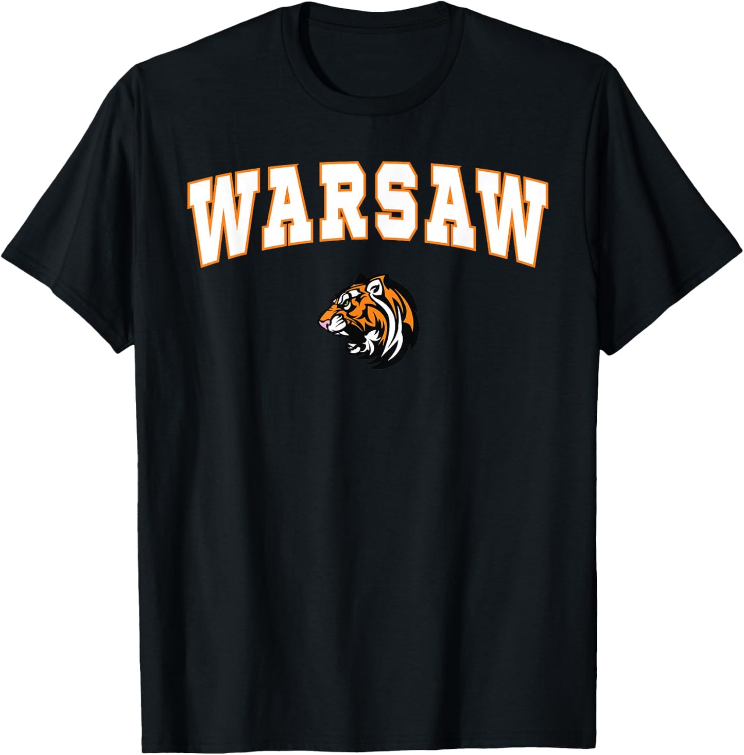 Warsaw High School Tigers T-Shirt - T-Shirt | Black