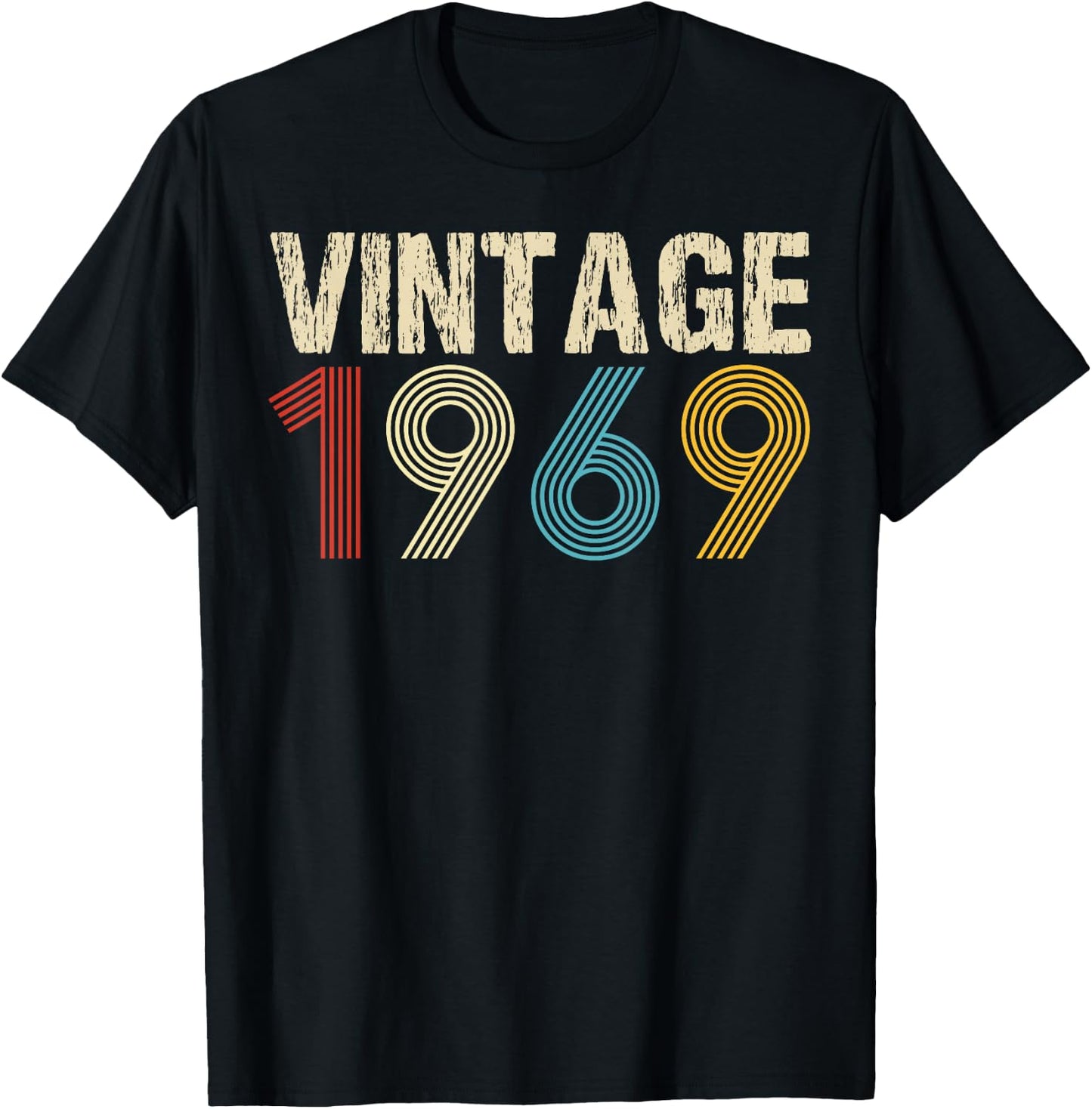 Vintage 1969 55th Birthday 55 Year Old Women T-Shirt - T-Shirt | Black