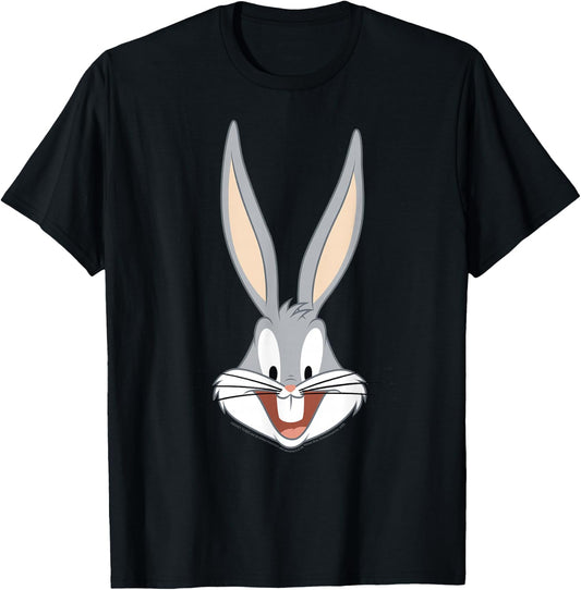 Looney Tunes Bug Bunny Big Face T-Shirt - T-Shirt | Black