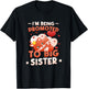 I'm Being Promoted to Big Sister 2027 Announce Pregnancy T-Shirt - T-Shirt | Black