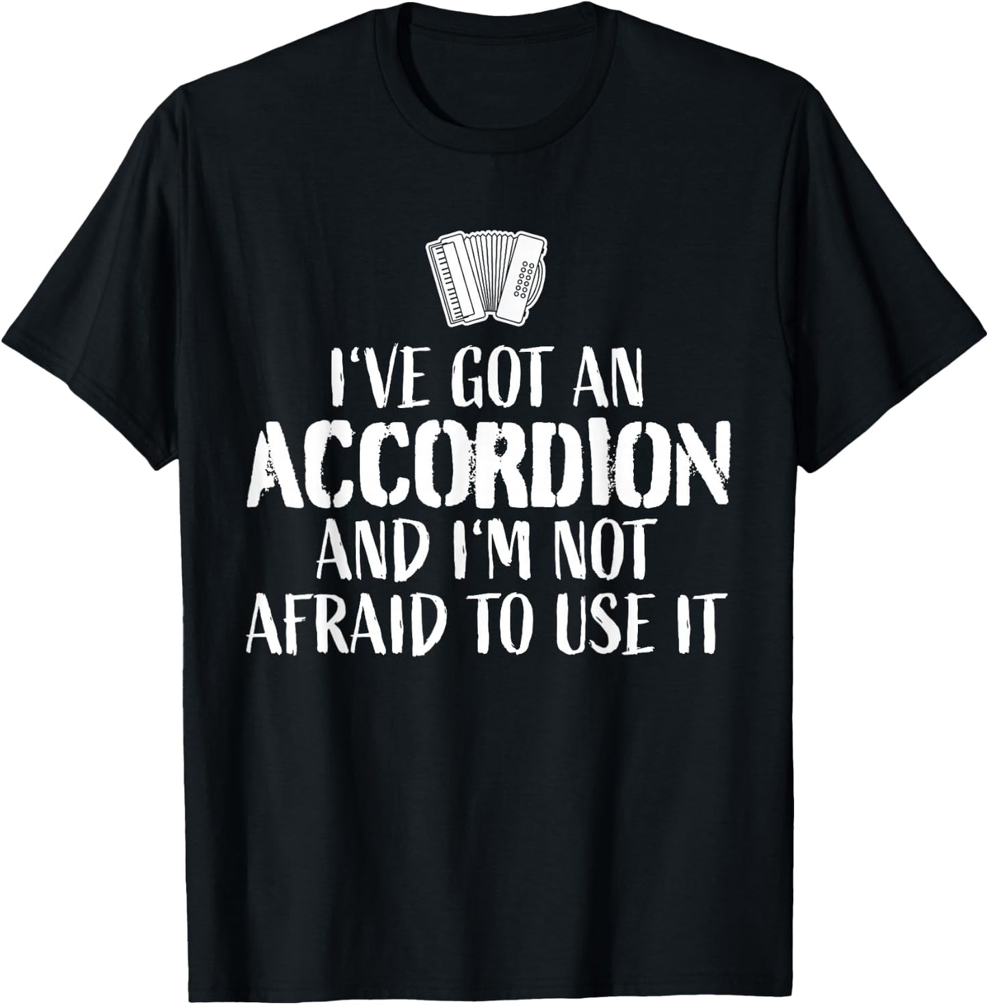 Accordion Player Ship Piano Accordion T-Shirt - T-Shirt | Black