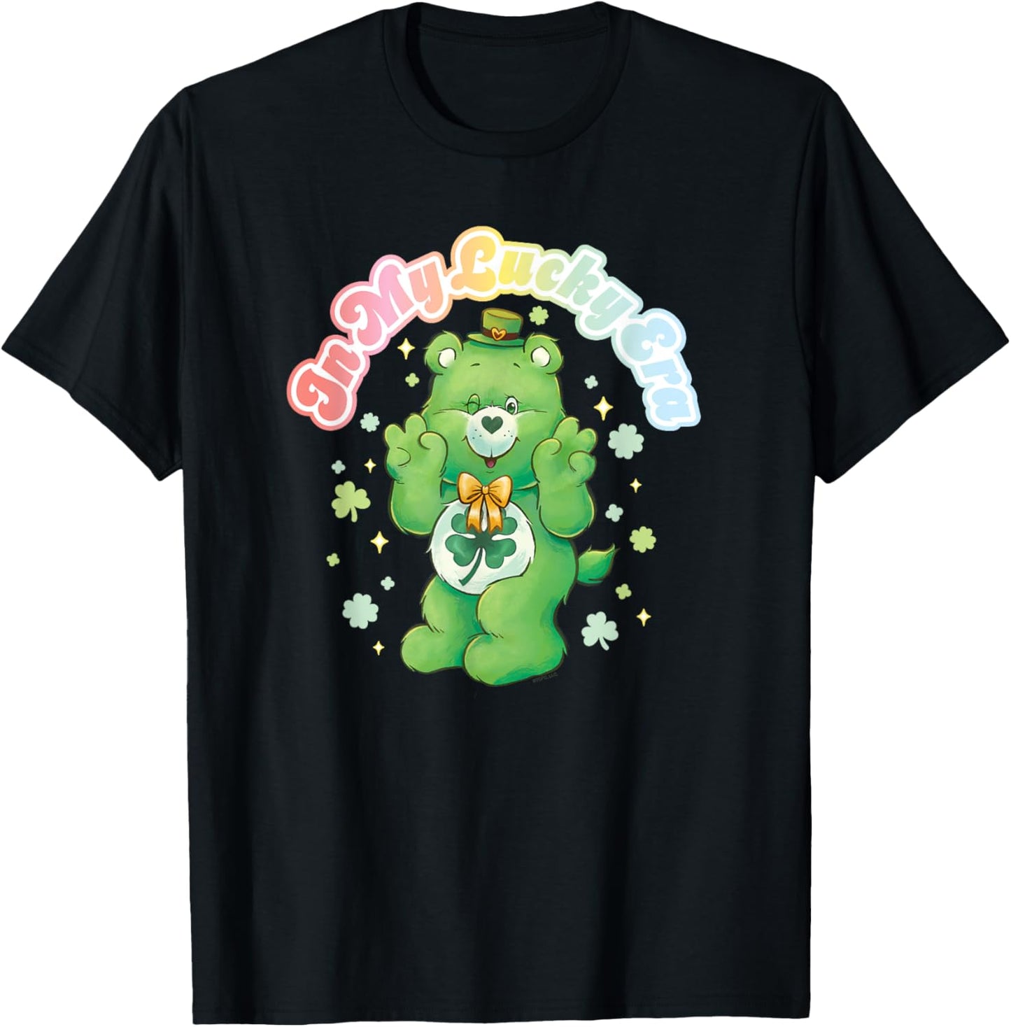Care Bears Good Luck Bear In My Lucky Era St. Patrick's Day T-Shirt - T-Shirt | Black