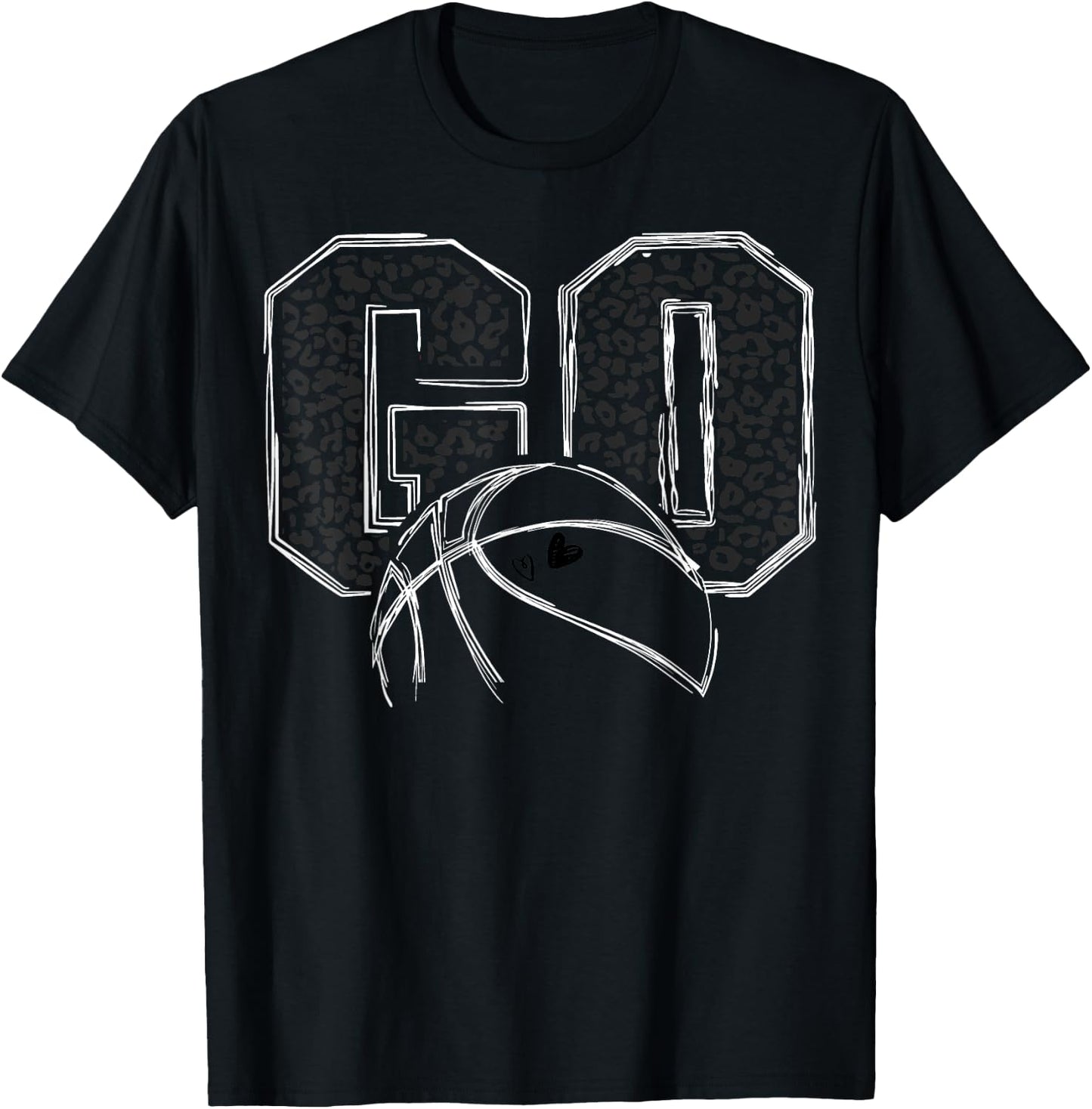 Go Basketball Leopard T-Shirt - T-Shirt | Black