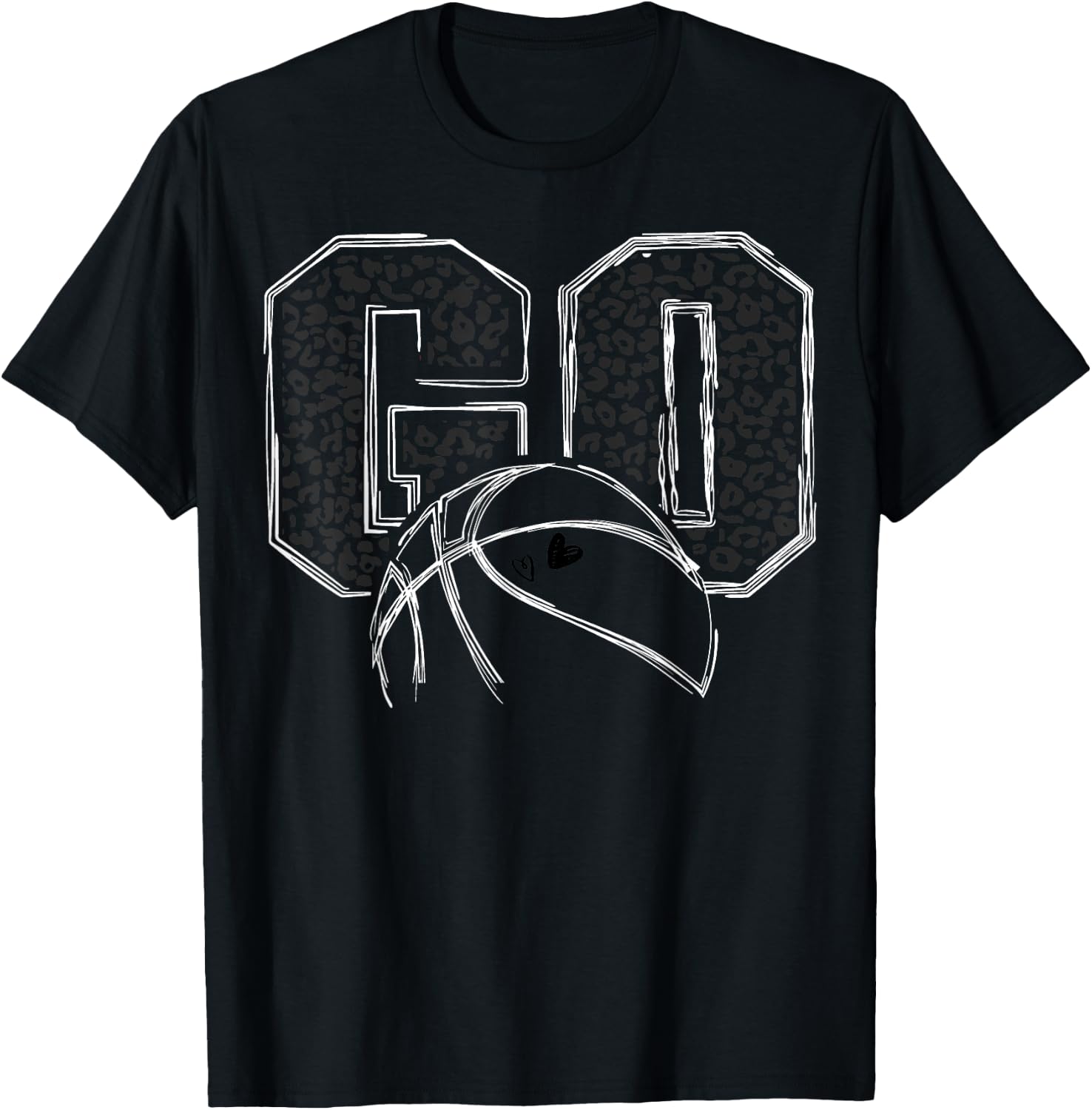 Go Basketball Leopard T-Shirt - T-Shirt | Black