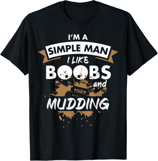 Mudding Mud ATV Funny 4x4 Wheeler T-Shirt - T-Shirt | Black