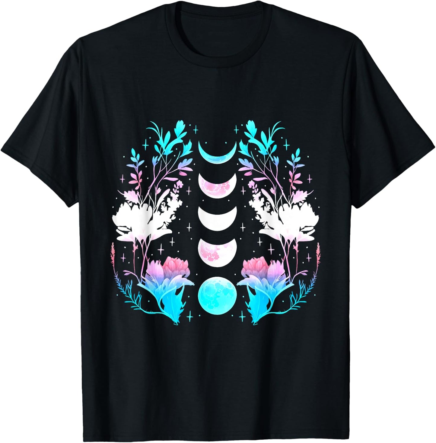 Transgender Plants Transgender Pride Transsexual Moon T-Shirt - T-Shirt | Black