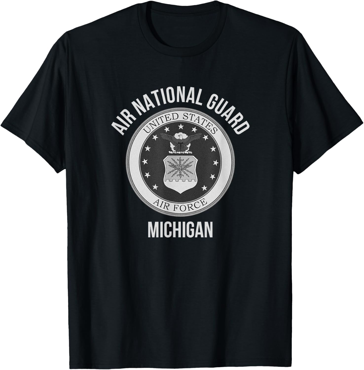 Michigan Air National Guard T-Shirt - T-Shirt | Black