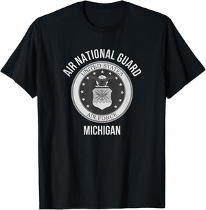 Michigan Air National Guard T-Shirt - T-Shirt | Black
