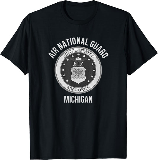 Michigan Air National Guard T-Shirt - T-Shirt | Black