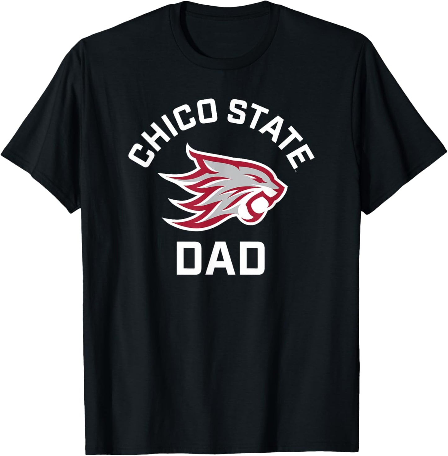 Chico State Wildcats Arched Dad T-Shirt - T-Shirt | Black
