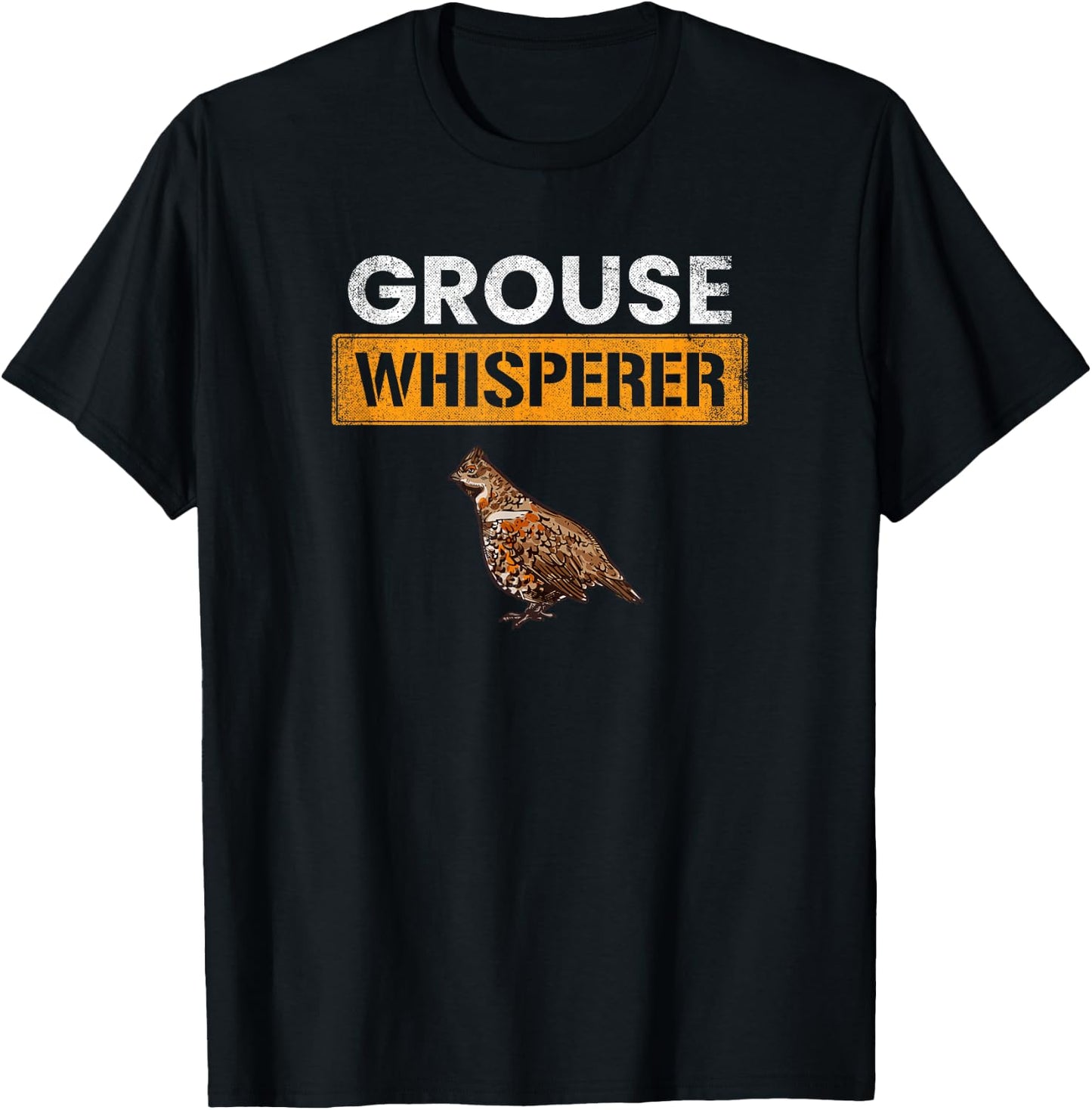 Grouse Whisperer, Bird Hunting Grouse T-Shirt - T-Shirt | Black