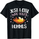 Just A Girl Who Loves Hummus - Funny Hummus T-Shirt - T-Shirt | Black