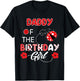 Daddy Of The Birthday Girl - Family Ladybug Birthday T-Shirt - T-Shirt | Black