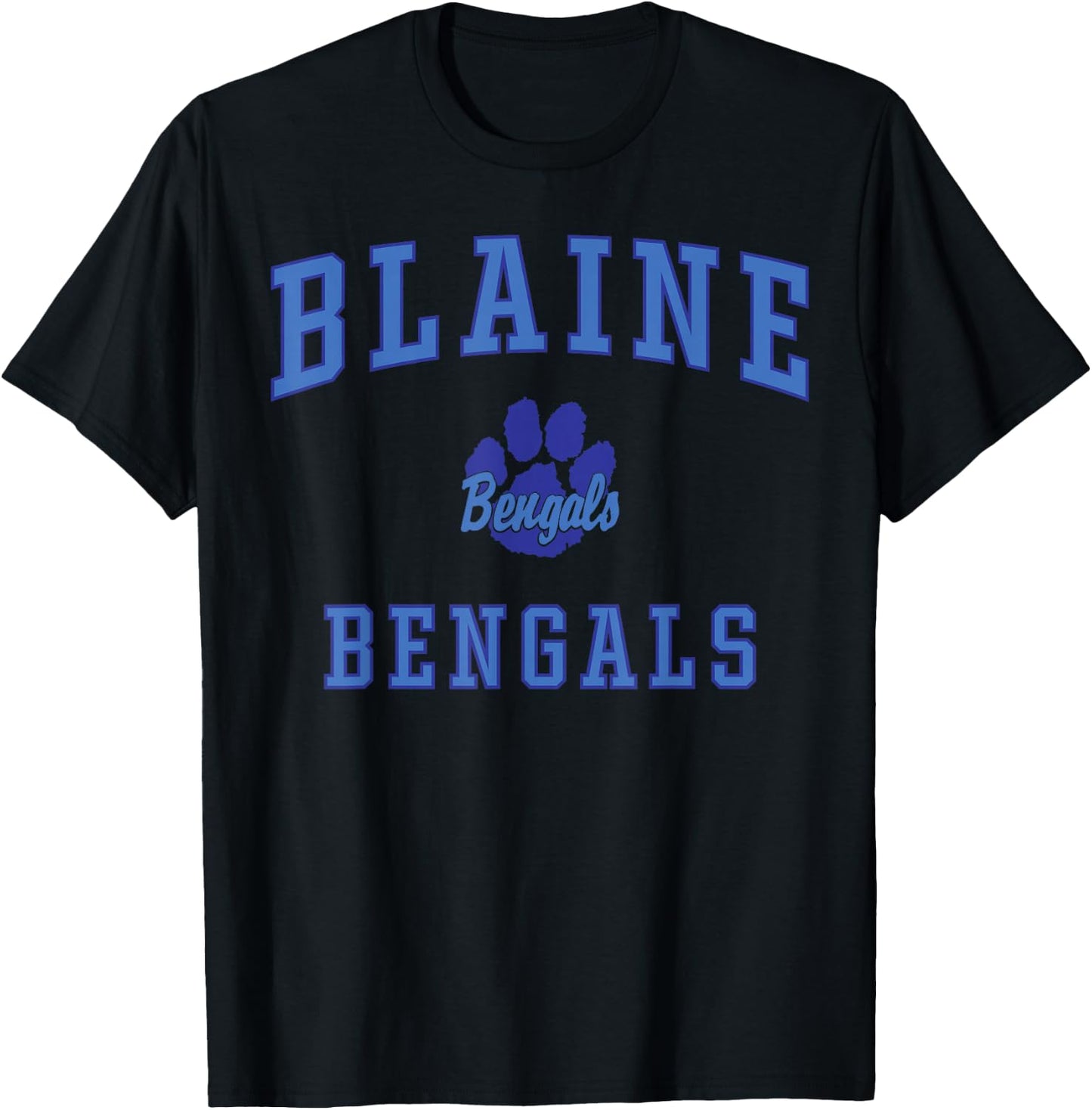 Blaine High School Bengals T-Shirt - T-Shirt | Black