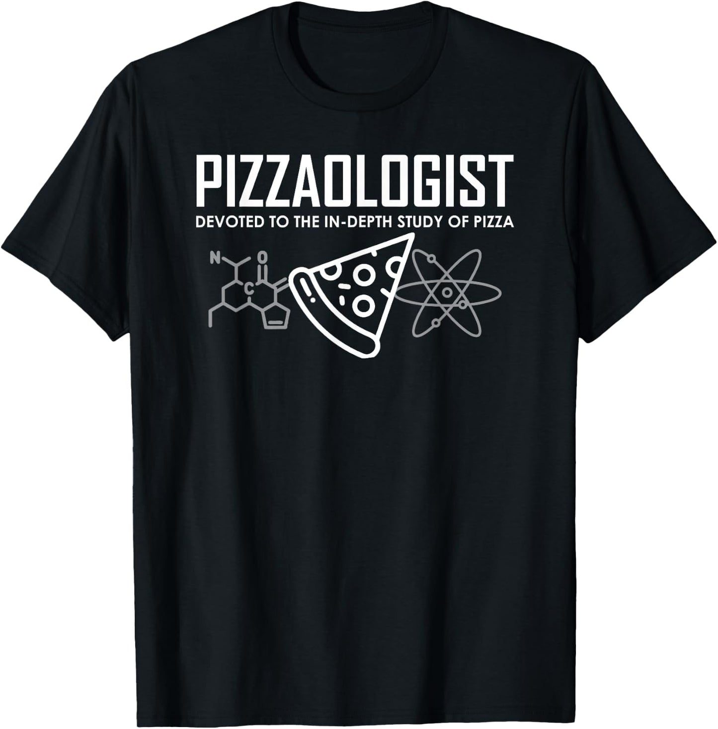 Pizzaologist Study of Pizza Funny Pizza Men Kids T-Shirt - T-Shirt | Black