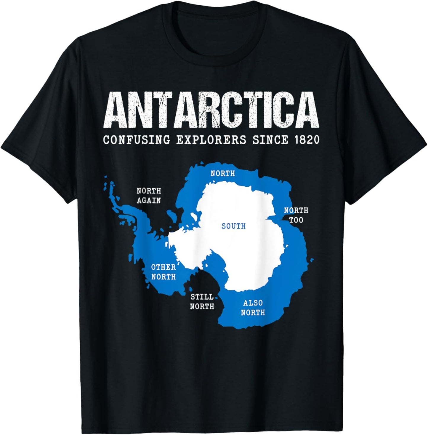 Antarctica - Explore South Pole - Penguins Antarctic Circle T-Shirt - T-Shirt | Black