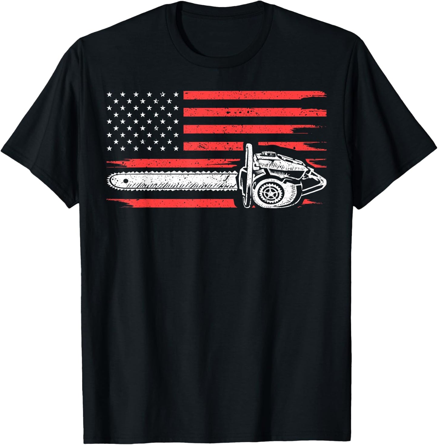 Funny Logger Arborist Gift Men Cool Lumberjack Woodworker T-Shirt - T-Shirt | Black