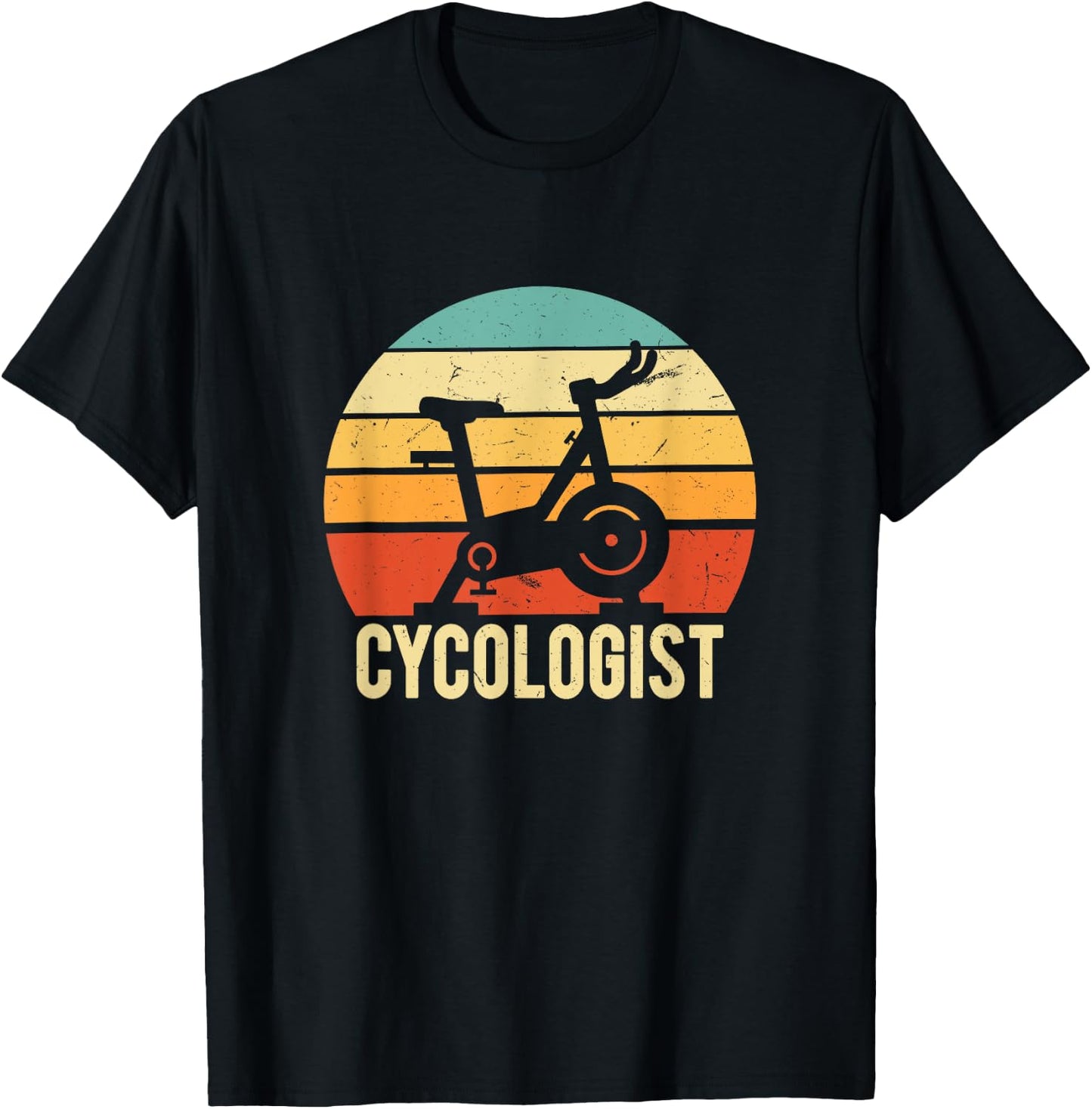 Cycologist Bike Rider | Funny Spin Class Cyclist Gift T-Shirt - T-Shirt | Black