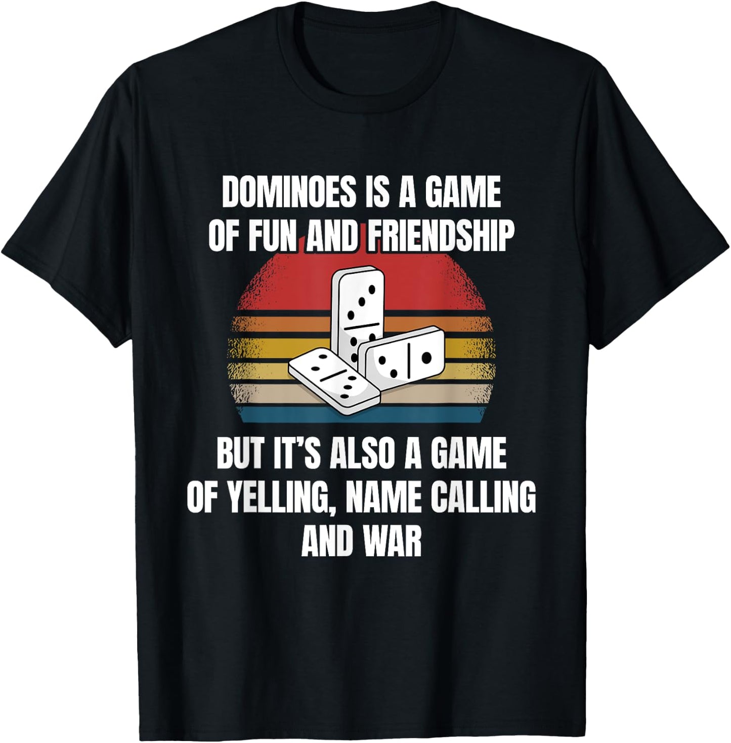 Dominoes Game Domino Hobby Funny Saying Bad Loser Quote T-Shirt - T-Shirt | Black