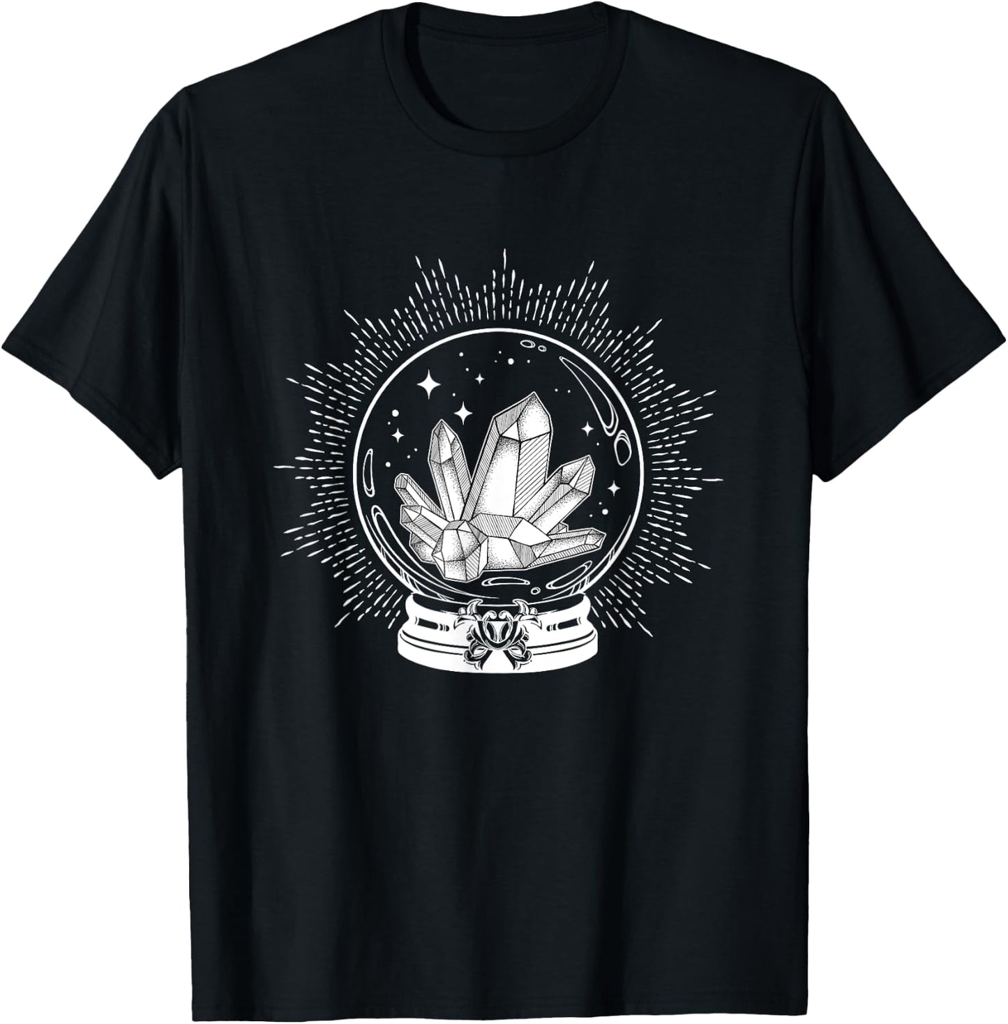 Crystal Ball w/ Crystals T-Shirt - T-Shirt | Black