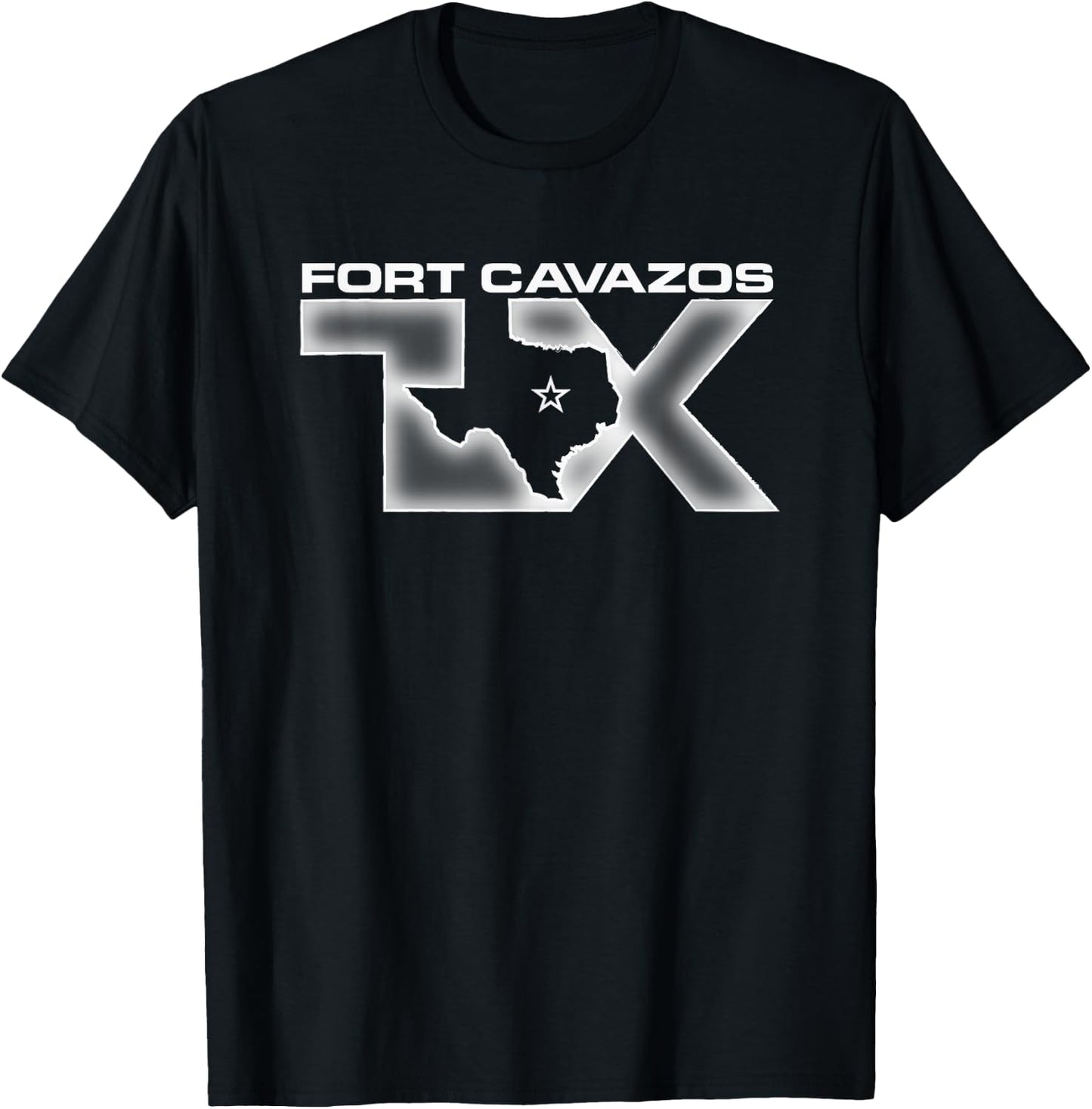 Fort Cavazos Texas United States Army Military T-Shirt - T-Shirt | Black