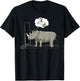 Rhino Loves Unicorn Rhinoceros Animal Wildlife Lover Safari T-Shirt - T-Shirt | Black