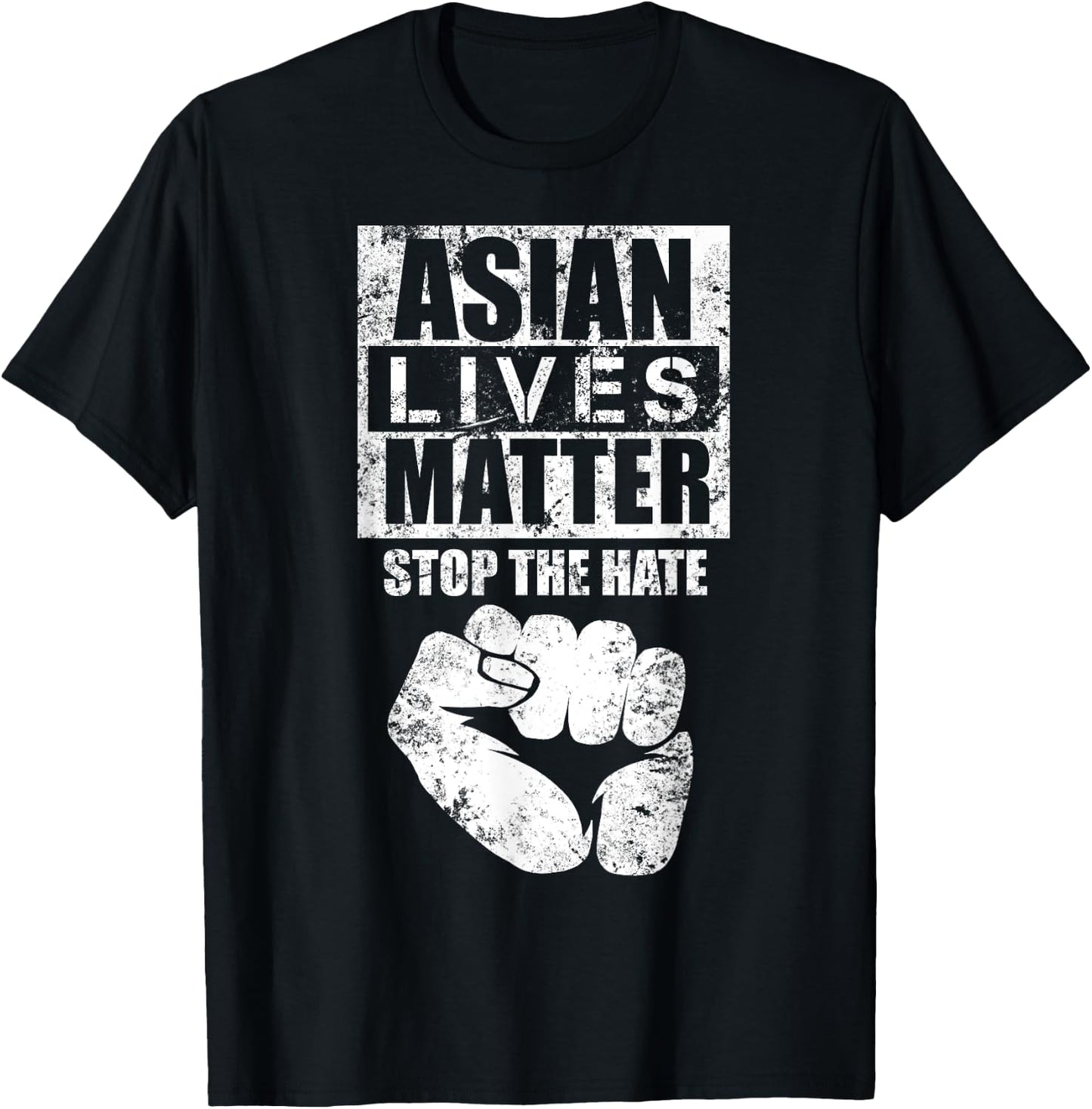 ASIAN LIVES MATTERS Stop Asian Hate Anti Asian Racism AAPI T-Shirt - T-Shirt | Black
