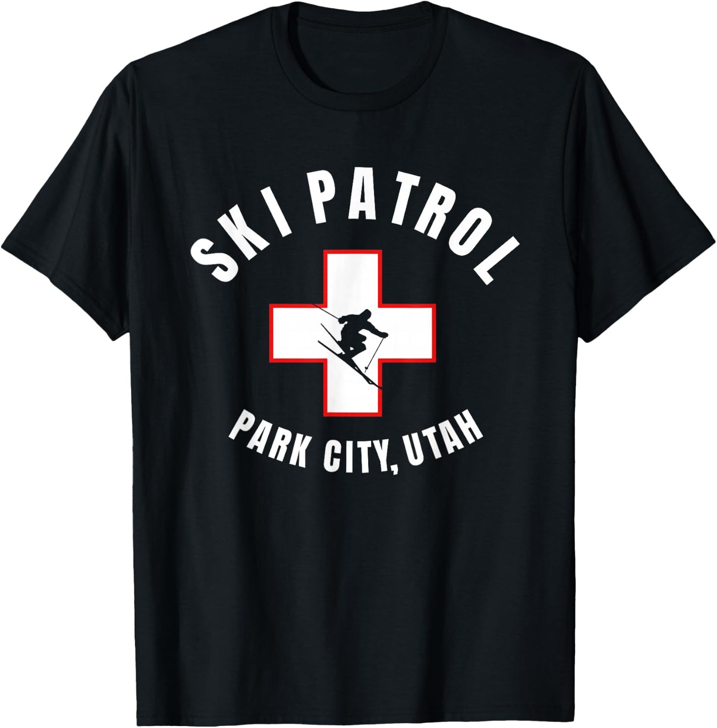 Park City Utah Ski Patrol T-Shirt - T-Shirt | Black