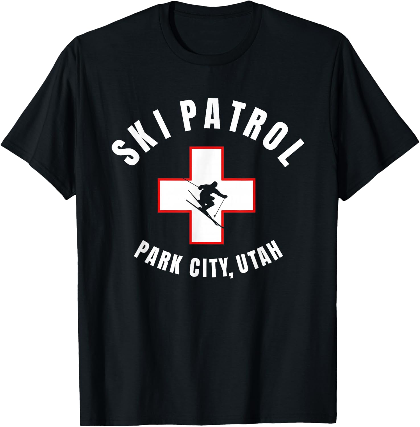 Park City Utah Ski Patrol T-Shirt - T-Shirt | Black