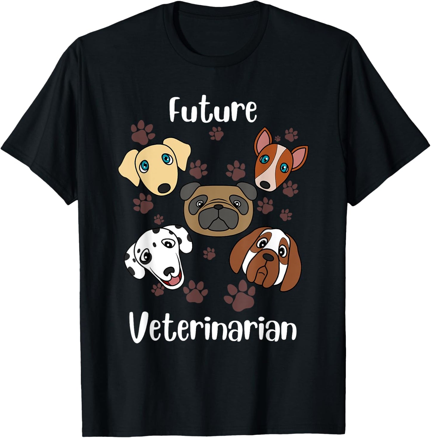 Funny Future Veterinarian Gift | Cute Aspiring Vets Kids T-Shirt - T-Shirt | Black